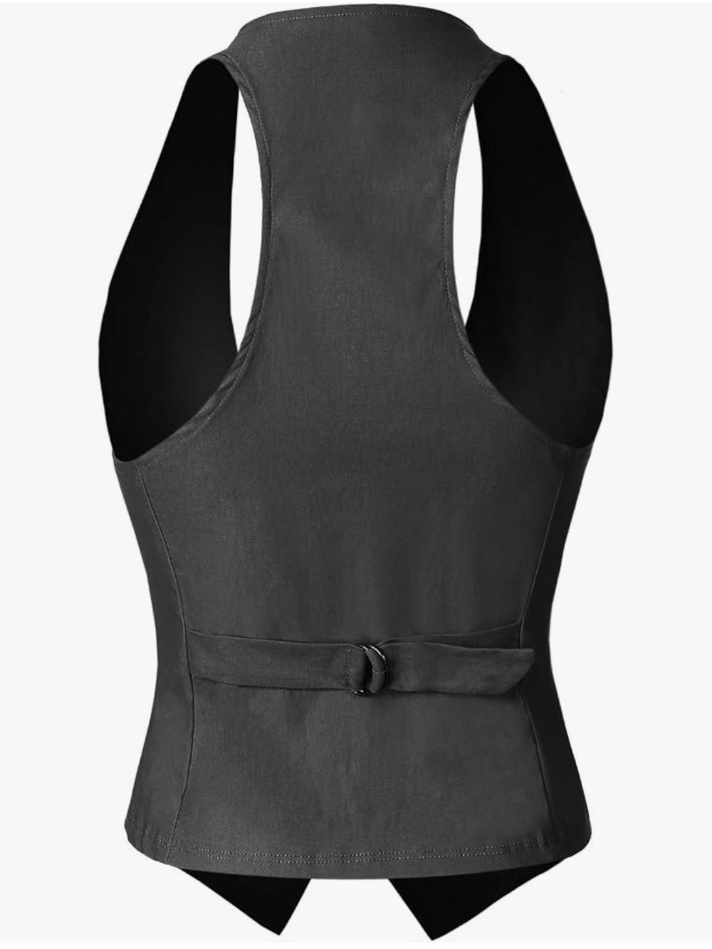 Women’s Racerback Tuxedo Vest - Picture 3 of 5